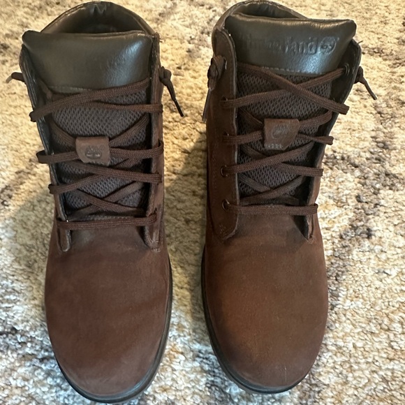 Timberland Women's Dark Brown Lace-Up Ankle Boots - Picture 1 of 4